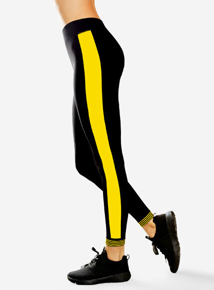 Legginsy z lampasami VIGORE – sportowe - uniwersalne – 90 den
